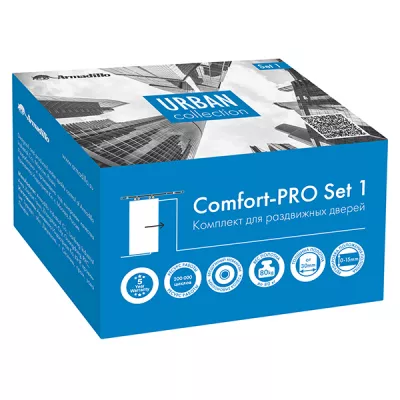 Комплект для раздвижных дверей Comfort - PRO SET 1 /rollers/ 80 (CFA170)