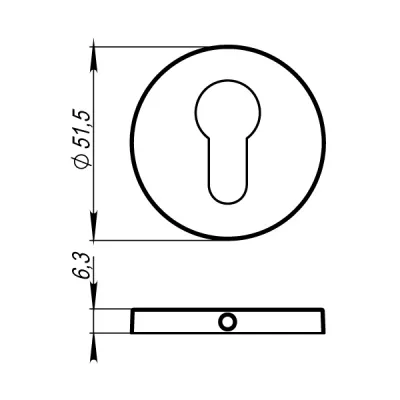 Накладка CYLINDER ET URS MWSC-33 Итальянский тисненый