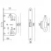 Защелка Ajax (Аякс) врезная METLM90-50 CP хром