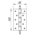 Петля Fuaro (Фуаро) универсальная IN6400UE PB (4BB/E 150x95x3) латунь